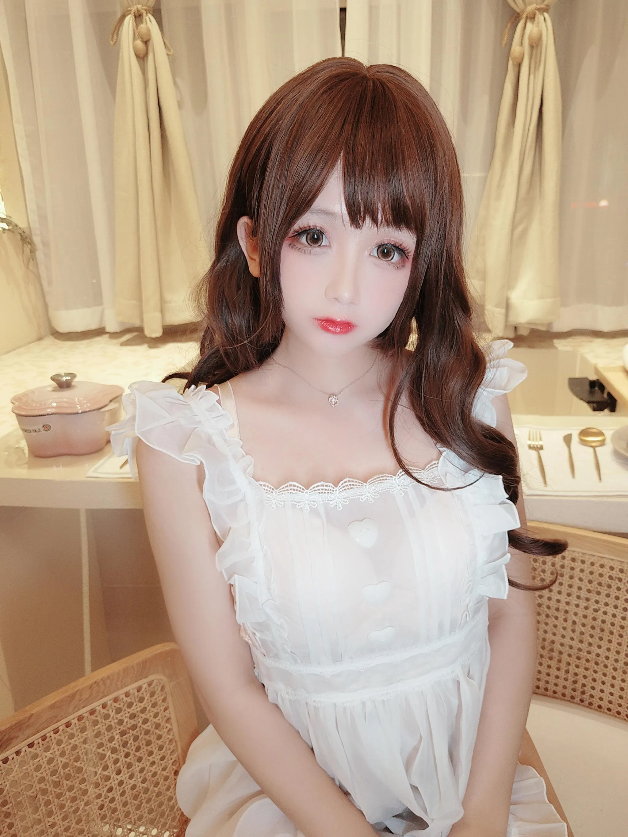 日奈娇 – NO.29 围裙人妻-透明围裙自拍 [34P]插图7